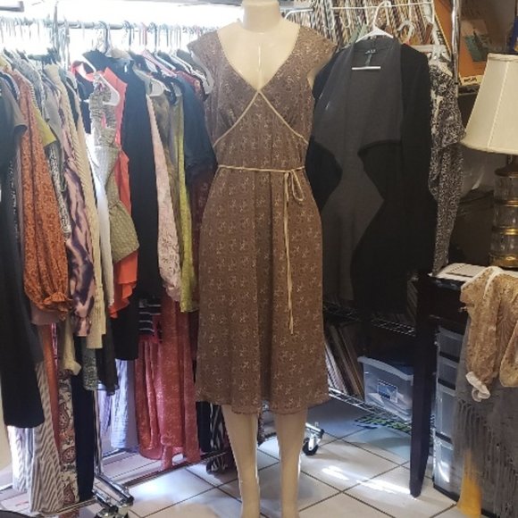 Ann Taylor Loft Pink and Brown Dress - Picture 2 of 4